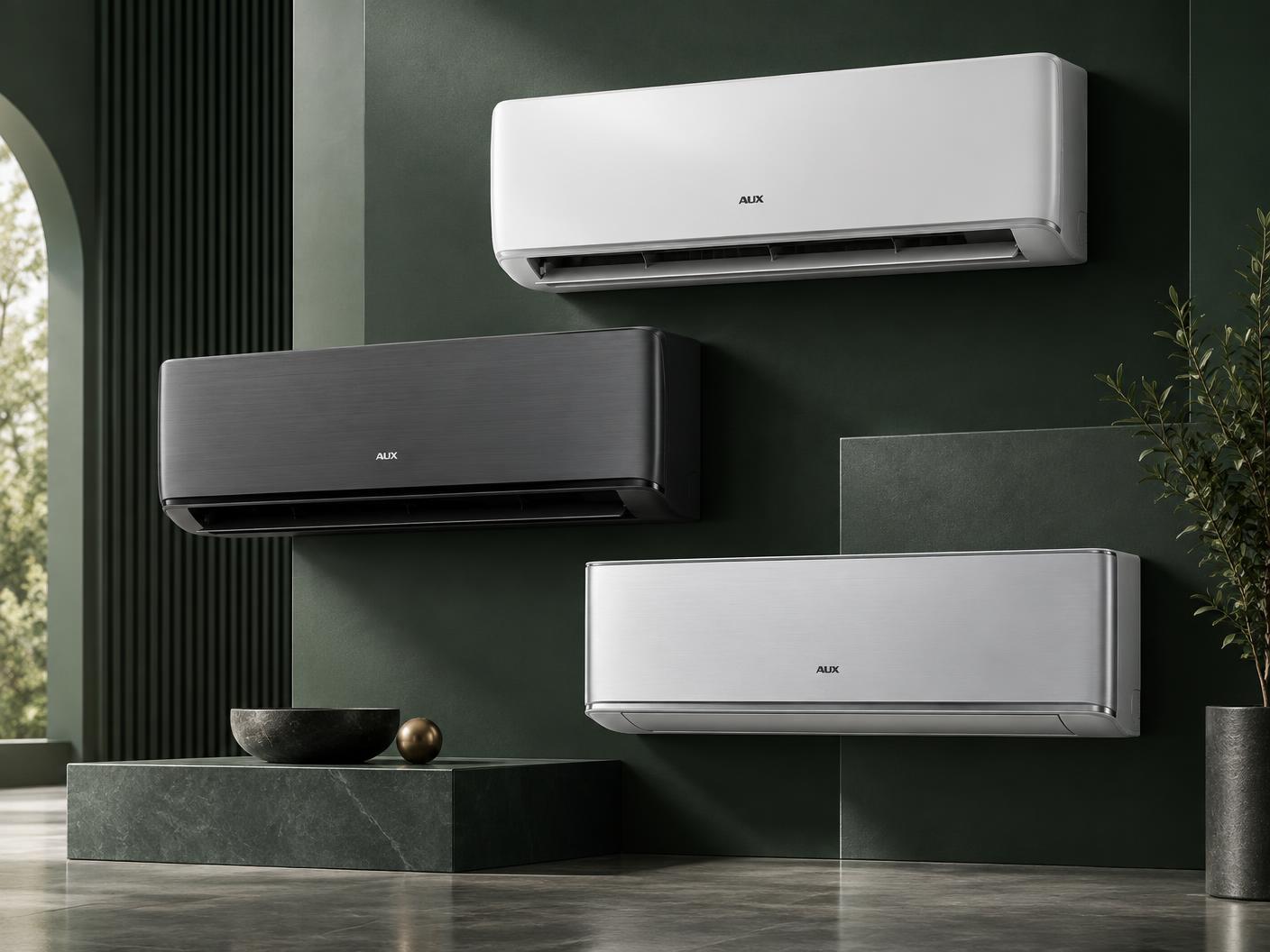Selection of contemporary AUX indoor unit designs